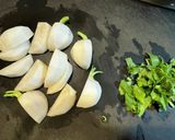 かぶと鶏ひき肉のペペロンチーノ作り方2写真