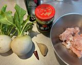 かぶと鶏ひき肉のペペロンチーノ作り方7写真