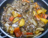 簡単！牛肉とパプリカの黒酢炒め作り方4写真