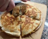 〜休日ランチ〜 ステーキ・ケサディーア作り方8写真