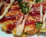 人参入り米粉のお好み焼き作り方4写真