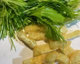 パパ水菜と油揚げの煮浸し作り方1写真