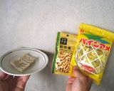 松葉餅おかきのパインアメ＆松の実添え作り方1写真