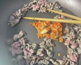 牛肉と卵のキムチ炒め作り方4写真