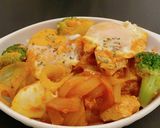トマト風味親子丼【筋トレ飯】作り方8写真