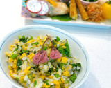 白だしで簡単♪菜の花と卵の混ぜご飯作り方6写真