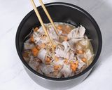 電気圧力鍋で簡単☆玄米炊き込みご飯作り方5写真