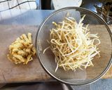 もやしと油揚げの麺つゆ煮作り方1写真