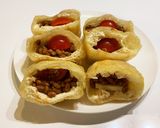 ジューシー！ミニトマトの揚げ納豆焼き作り方2写真