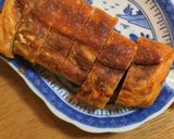 桜でんぶと塩麹の厚焼き卵作り方2写真