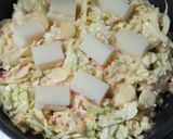 ソース焼きそばの入った普通のお好み焼き作り方8写真