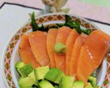 サーモンのお刺身とアボカドの丼♫美味作り方3写真