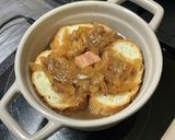 オニオングラタンスープ+スライス切り餅作り方14写真