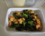 海老とアスパラ菜炒め作り方6写真