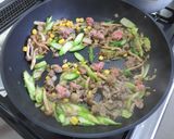 アスパラのガーリックライス作り方5写真