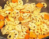 シャキシャキレンコンのキンピラ作り方5写真