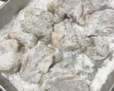 お酢で柔らかジューシーな鶏もも肉唐揚げ作り方5写真