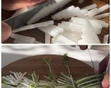 水菜と大根の味噌マヨツナサラダ作り方1写真