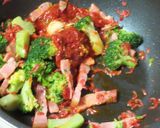 ブロッコリとベーコンのトマトソースパスタ作り方7写真