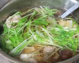 豚バラと水菜と揚げなす の みぞれ雑煮作り方7写真
