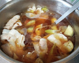豚バラと水菜と揚げなす の みぞれ雑煮作り方6写真