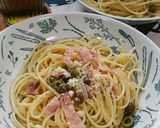 オリーブとベーコンのパスタ作り方8写真
