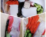 お酢おかず★生春巻きDeキンパ風★作り方4写真