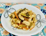 鶏ささみとなすにんじんの甘酢炒め☆作り方7写真