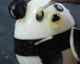 ゆで卵でパンダさん♪キャラ弁☆ご飯の添え作り方14写真