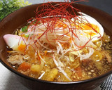 豚バラと水菜と揚げなす の みぞれ雑煮作り方14写真