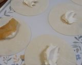 餃子の皮でアップルチーズパイもどき♡作り方3写真
