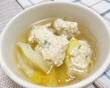 旨だしで♡鶏団子と白菜のおかずスープ作り方4写真