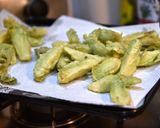 蕾菜の天ぷら☆塩で作り方5写真