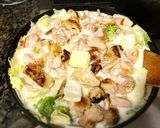 白菜と鶏モモ肉のコンソメミルク煮作り方6写真