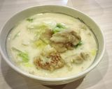 白菜と鶏モモ肉のコンソメミルク煮作り方9写真