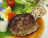肉汁たっぷり☆和風レンコンハンバーグ作り方8写真