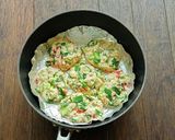 豆腐とカニカマとにらのもちもち焼き作り方4写真