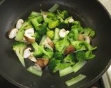 ブロッコリーとしいたけのチーズおかか焼き作り方3写真