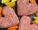 バレンタインご飯♡簡単かわいいハンバーグ作り方3写真
