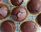 バナナ入りガトーショコラ風カップケーキ作り方9写真