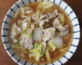 白菜うどん作り方5写真