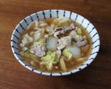 白菜うどん作り方6写真