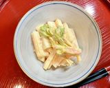 ピリ辛胡麻油風味☆セロリの明太マヨサラダ作り方6写真