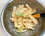 ピリ辛胡麻油風味☆セロリの明太マヨサラダ作り方5写真