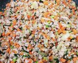 挽き肉と野菜丼作り方6写真