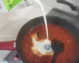 【飛ぶ】海老のクリームパスタ作り方9写真
