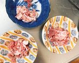 レンジ簡単きな粉コク旨甘味噌味甘酢酢豚作り方3写真