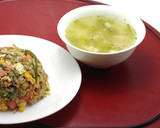 簡単！豆腐とえのきの中華スープ作り方8写真