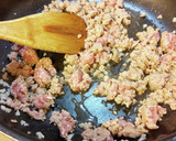 白菜と豚挽肉の炒め。作り方2写真