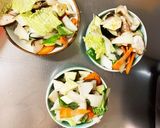 肉無豆腐簡単コク旨香味ネギ味噌味野菜炒作り方12写真